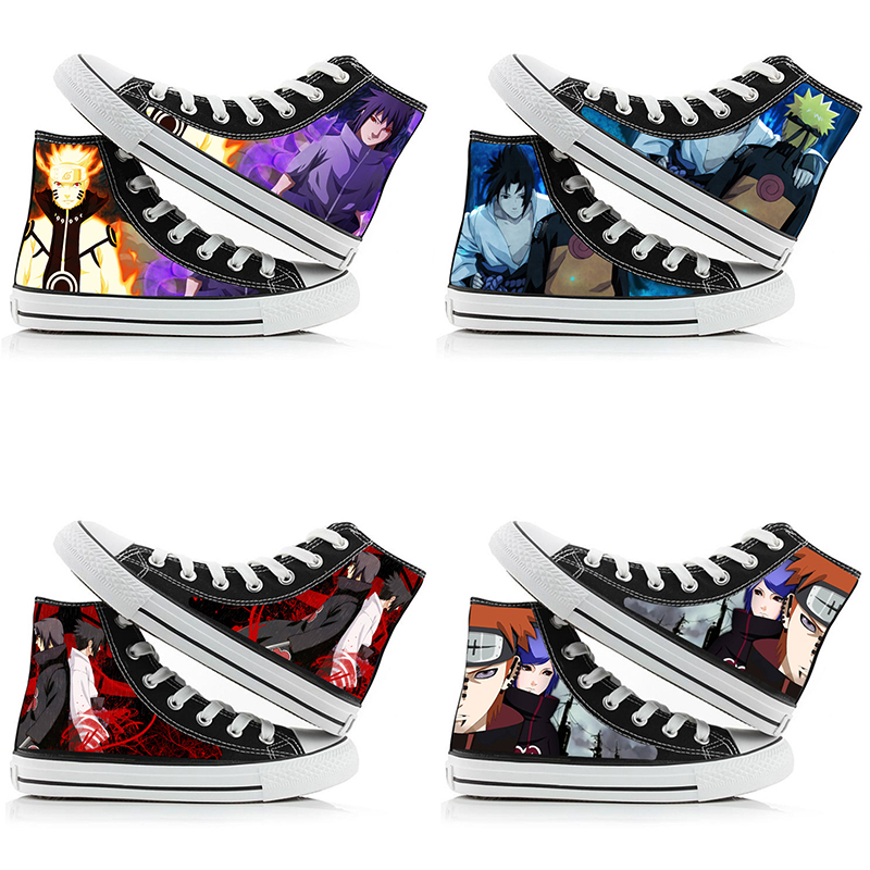 Anime Cosplay Ideas Girl - Naruto Uzumaki High-Top Canvas Shoes Men