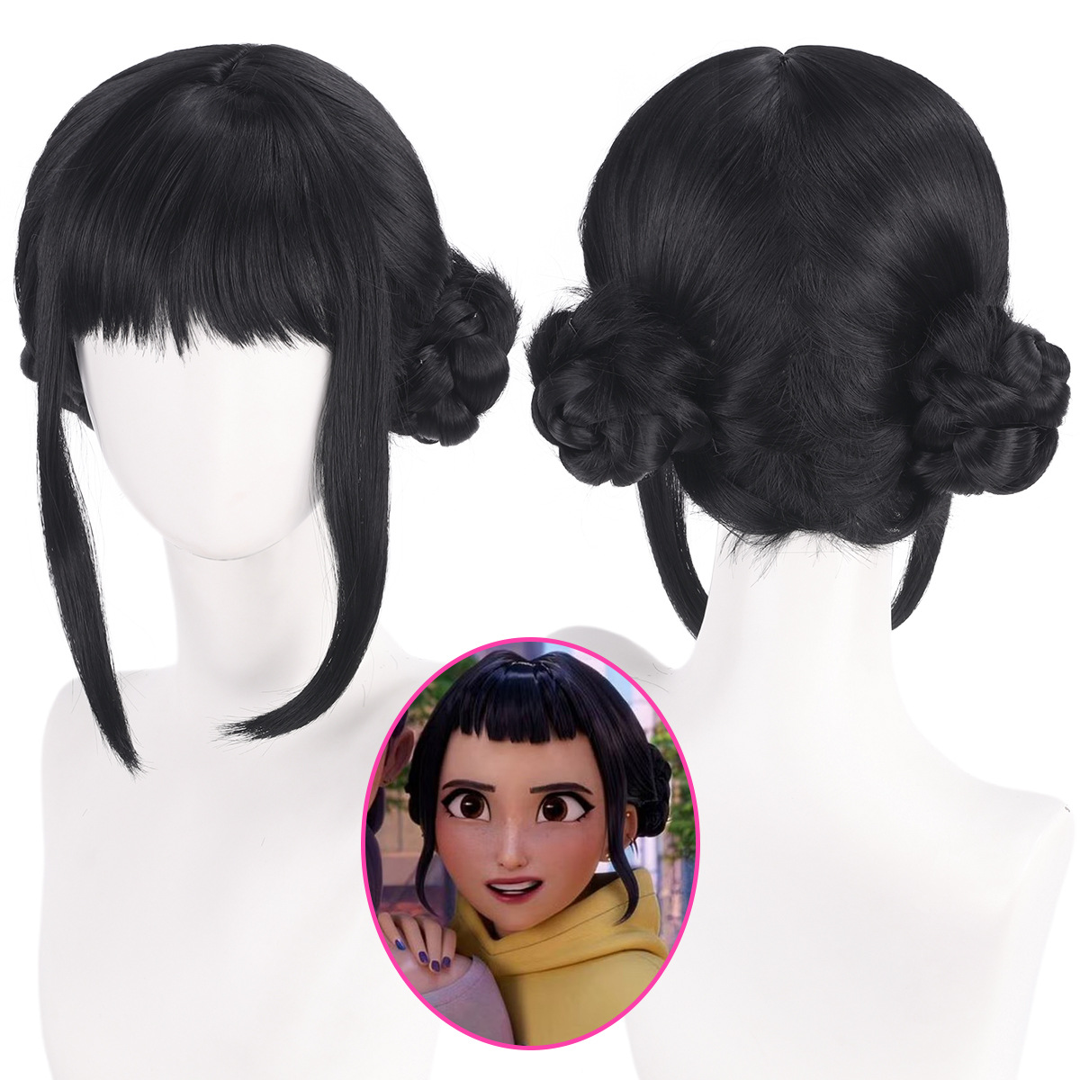 Anime Zoey Cosplay - Zoey Cosplay Wig 33cm Black Hair