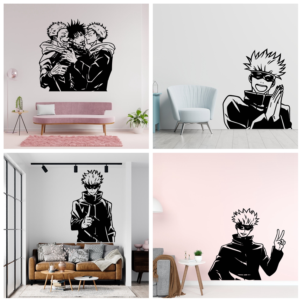 Anime Cosplay Wallpaper - Removable Anime Characters Wall Sticker DIY