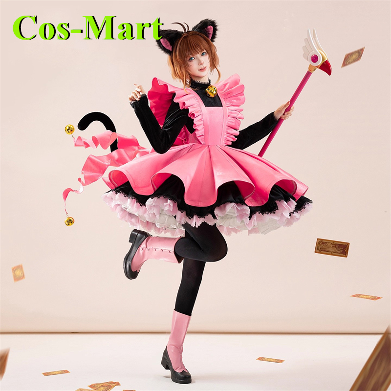 Anime Cosplay Pink - Cos-Mart Anime Cardcaptor Sakura KINOMOTO SAKURA