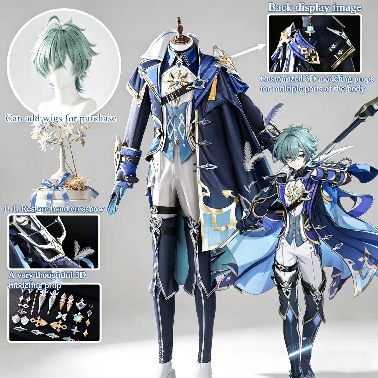 Anime Cosplay Seri - Lohen cosplay Game Cosplay Series:Genshin Impact