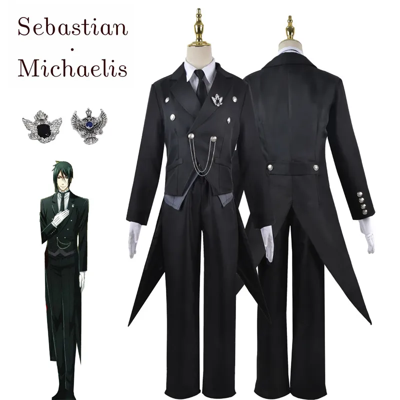 Black Butler Sebastian Michael - огляд і ціна Anime Cosplay Japanese