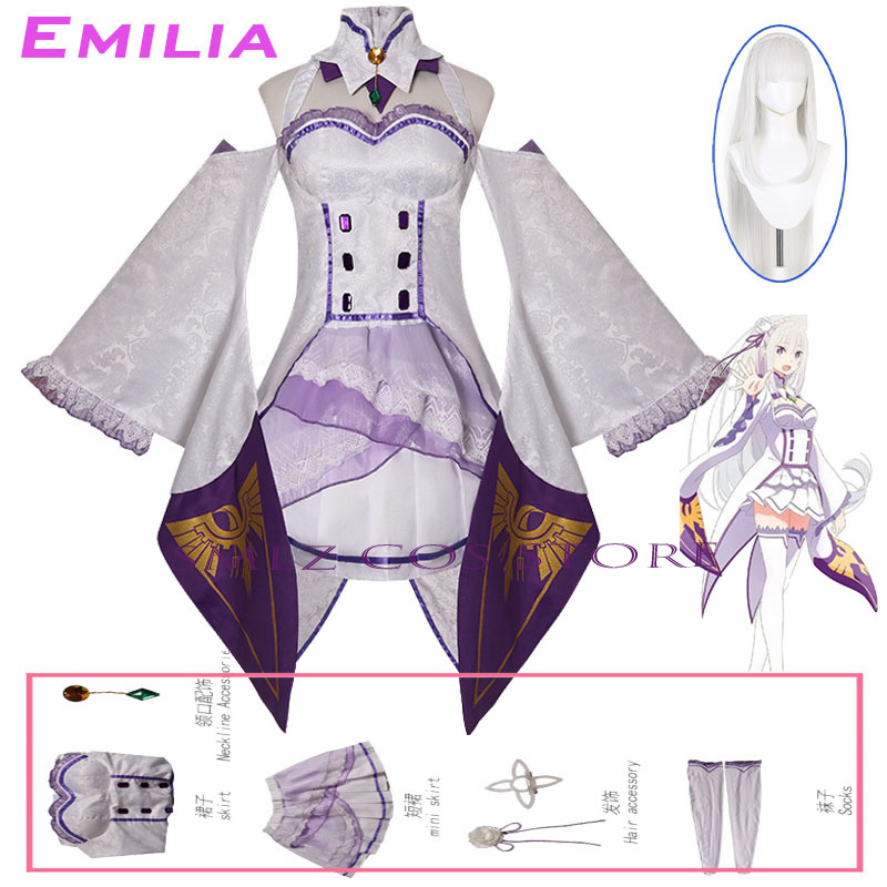 Emilia Cosplay Anime Re Zero K - огляд і ціна Anime Zero Cosplay