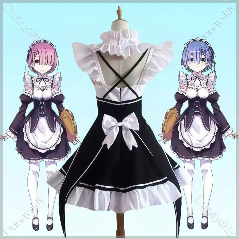 RE0 Rem Ram BJD Fits 100-170cm - огляд і ціна Anime Cosplay Rem