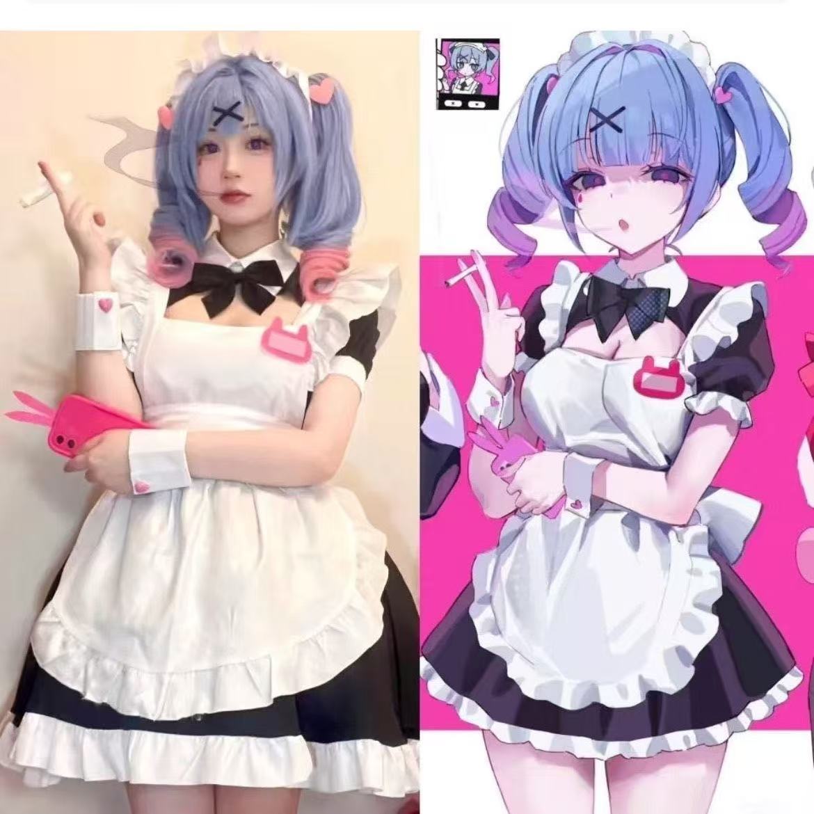 Cosplay Costume Puff-Sleeve Dr - огляд і ціна Anime Cosplay Rem