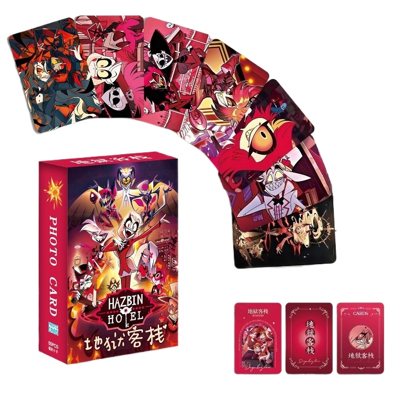 55Pcs Hazbin Hotel 3 Inch Roun - огляд і ціна Anime Cosplay Photo