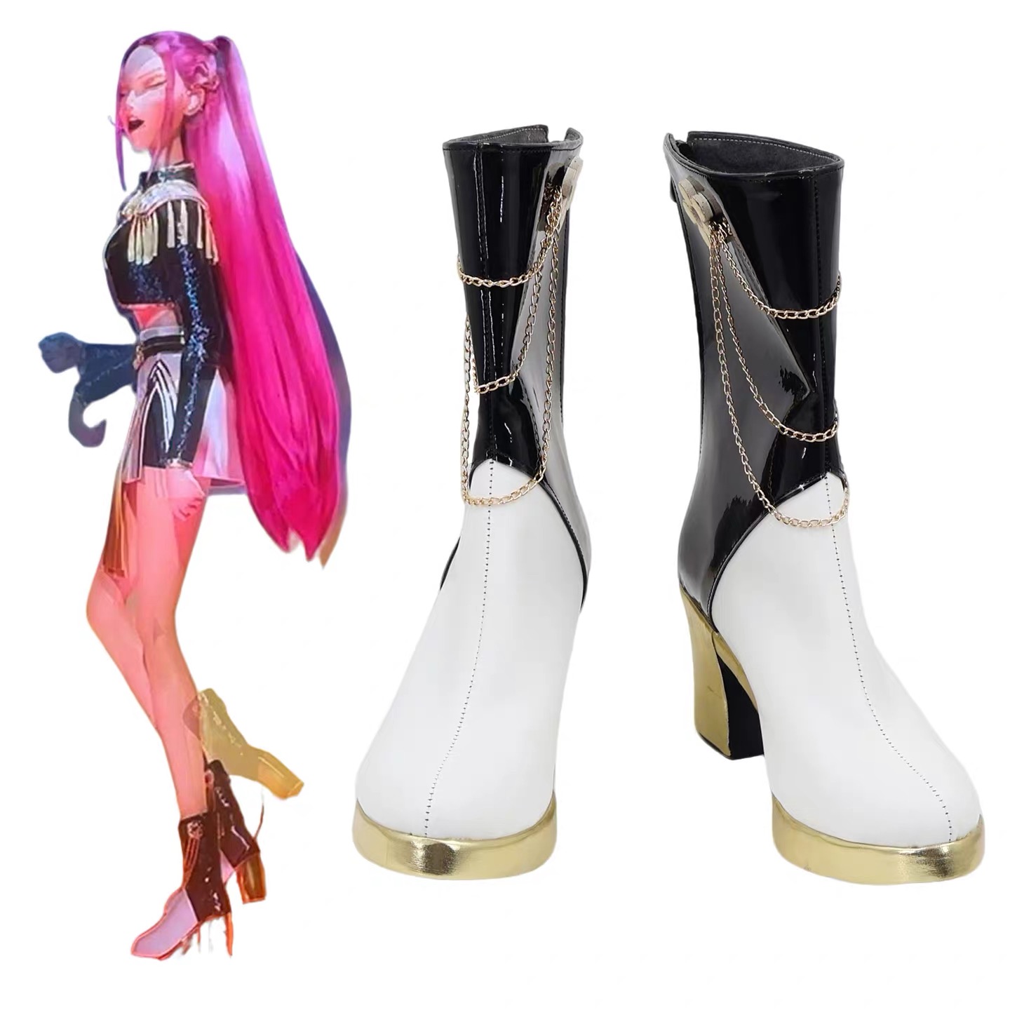 Zoey Mira Rumi Boots Black Gol - огляд і ціна Anime Zoey Cosplay